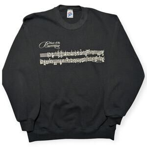 Vintage Jerzees Super Sweats Baroque Music Sweatshirt Large 90s Graphic Made USA